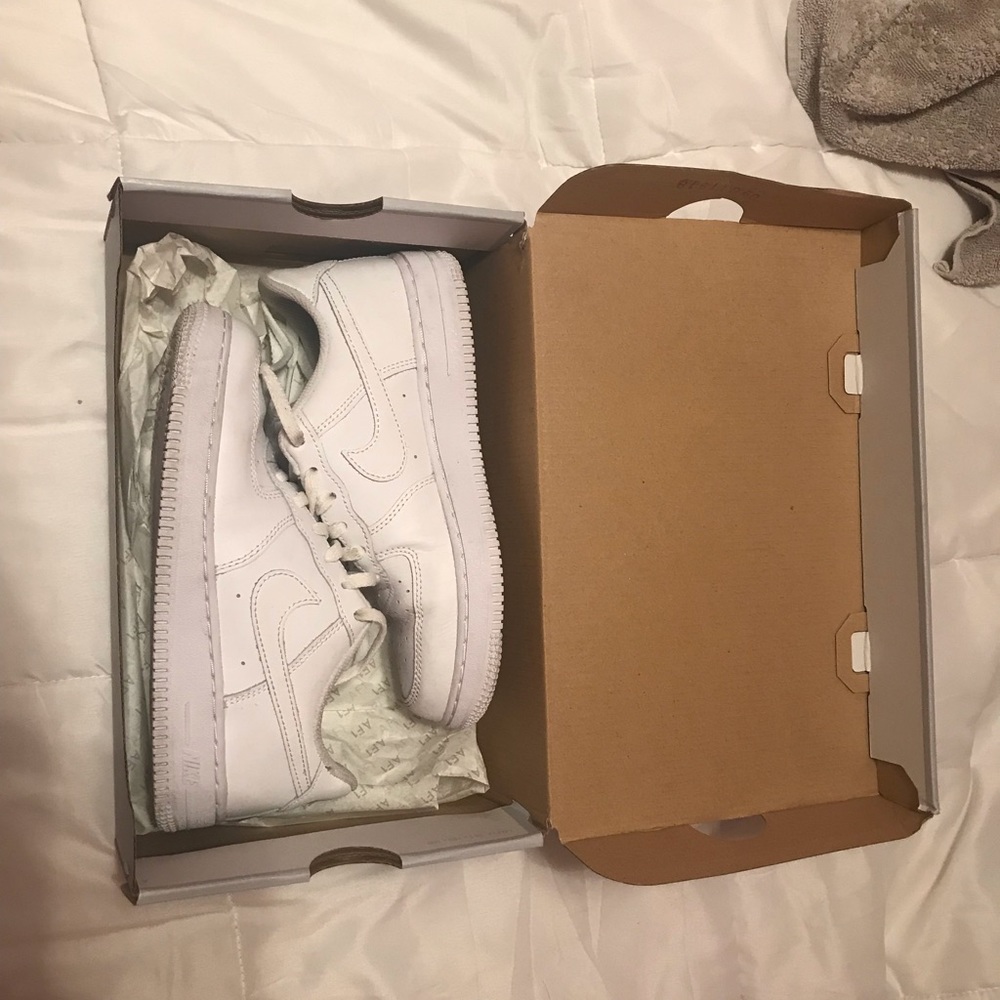 White Nike Air Force Ones